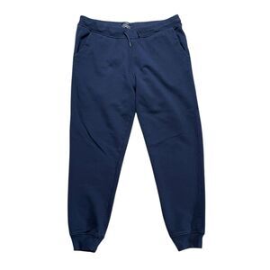 J CREW Authentic Fleece Sweatpants Navy Blue Size Large